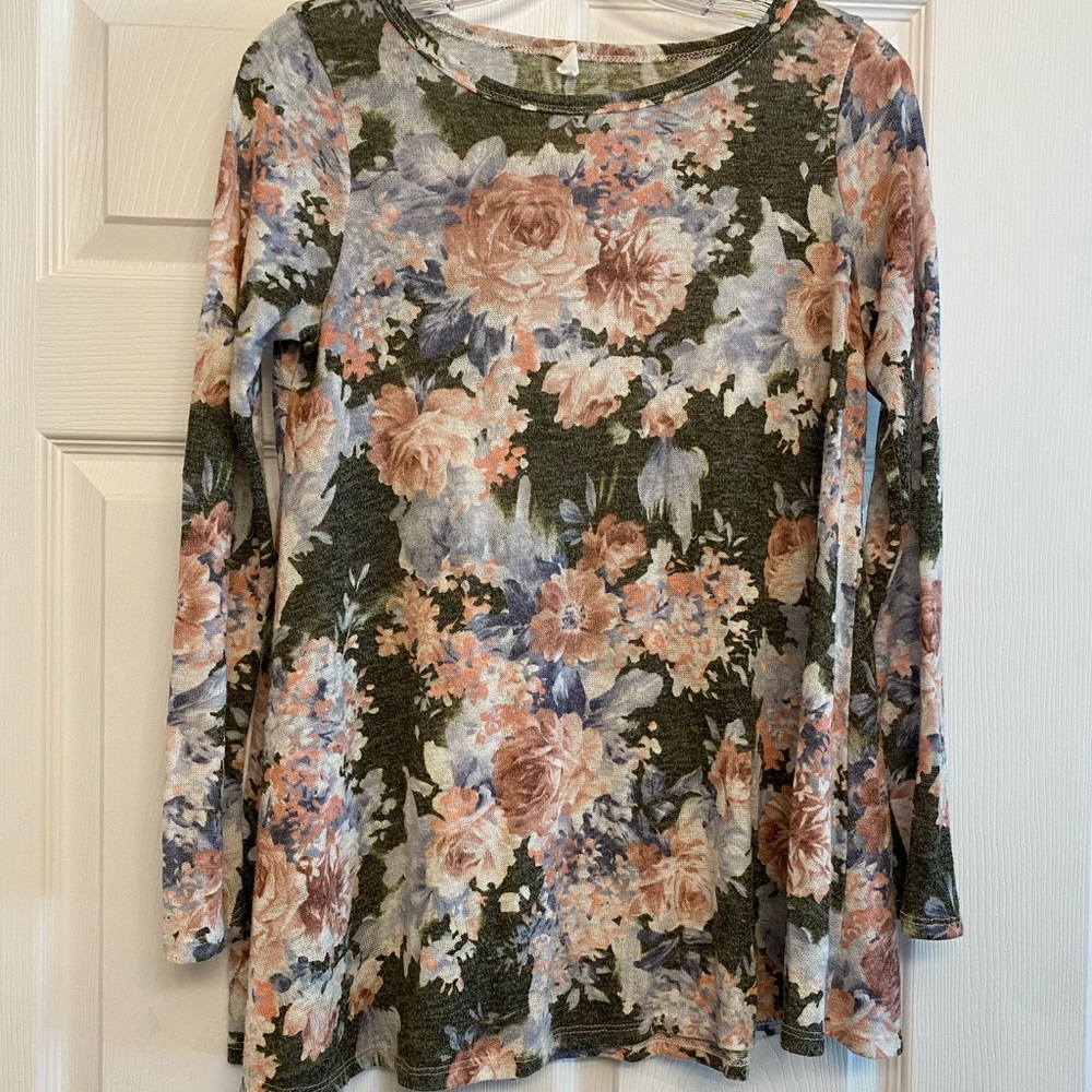 Pink blush maternity top
